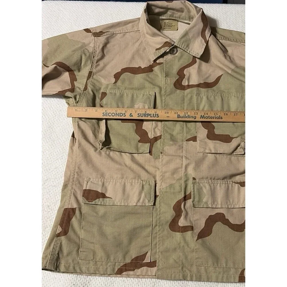 Genuine US Military 3 Color Desert Camo BDU Field Jacket Small Short Made in USA